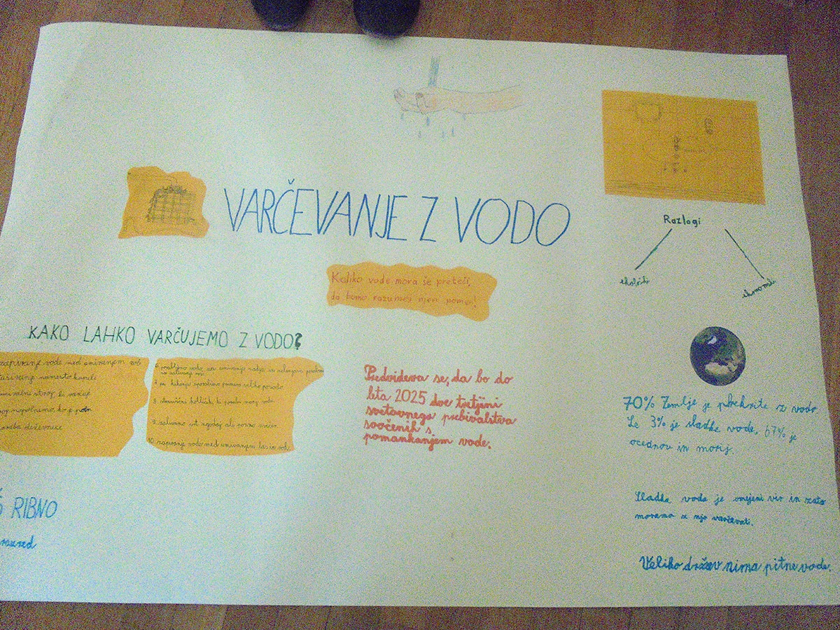 Projekt vodni agent na Osnovni šoli Ribno